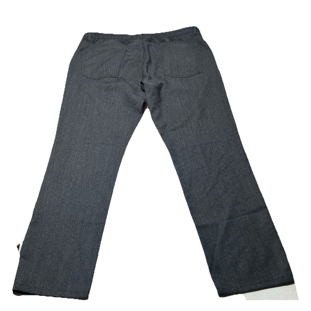 Theory Pants Chino Men Gray 100% Wool Flat Front Straight Leg SZ 36 X 28.5 - Picture 3 of 6